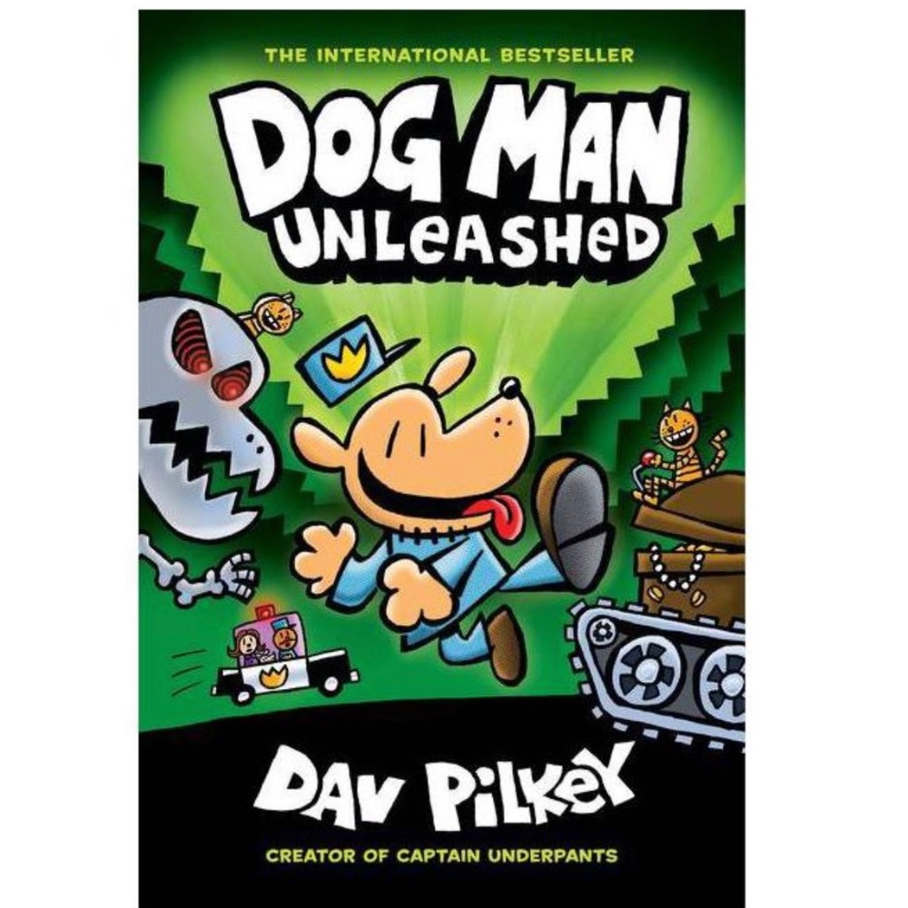 Dog Man Unleashed: (Dog Man #2) Vol 2 Dav Pilkey (Hardcover) Brand New!